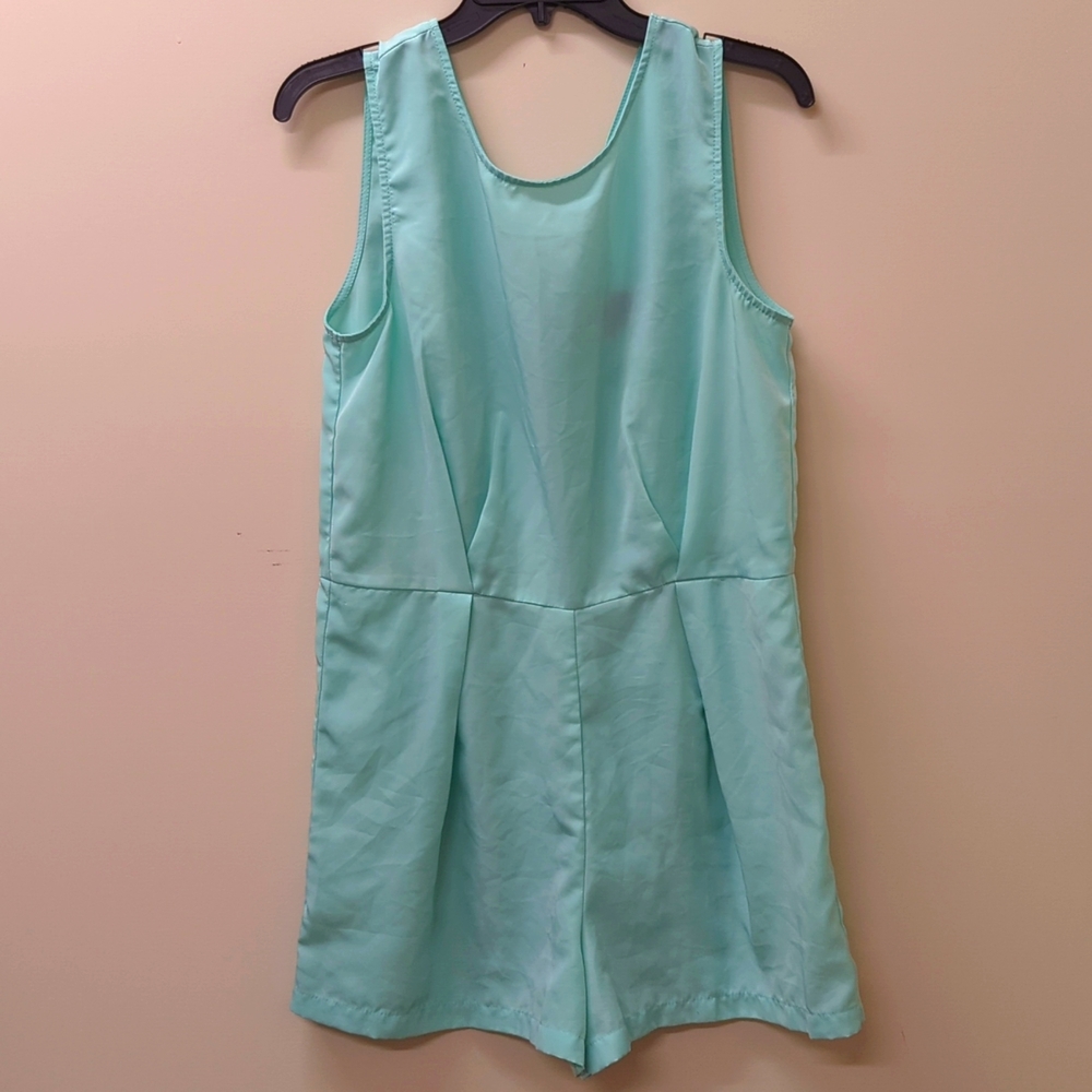 Light Teal Romper, Size 10